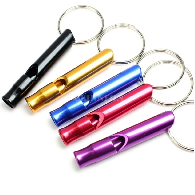 

1000Pcs/Lot Aluminum Alloy Whistle Keyring Keychain Mini For Outdoor Emergency Survival Safety Sport Camping Hunting