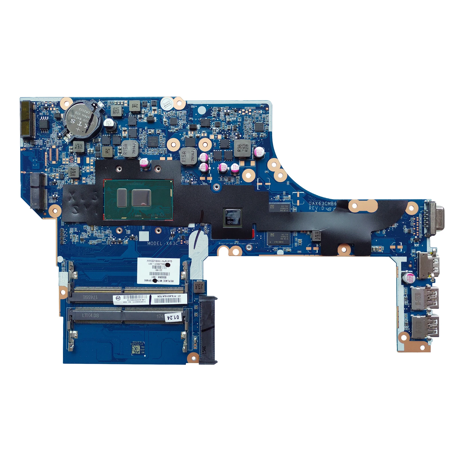 DAX63CMB6D1 для hp Probook 450 G3 Материнская плата ноутбука SR2EY I5-6200U DDR4 855672-601 855564-501 855564-001 аккумулятор большой емкости