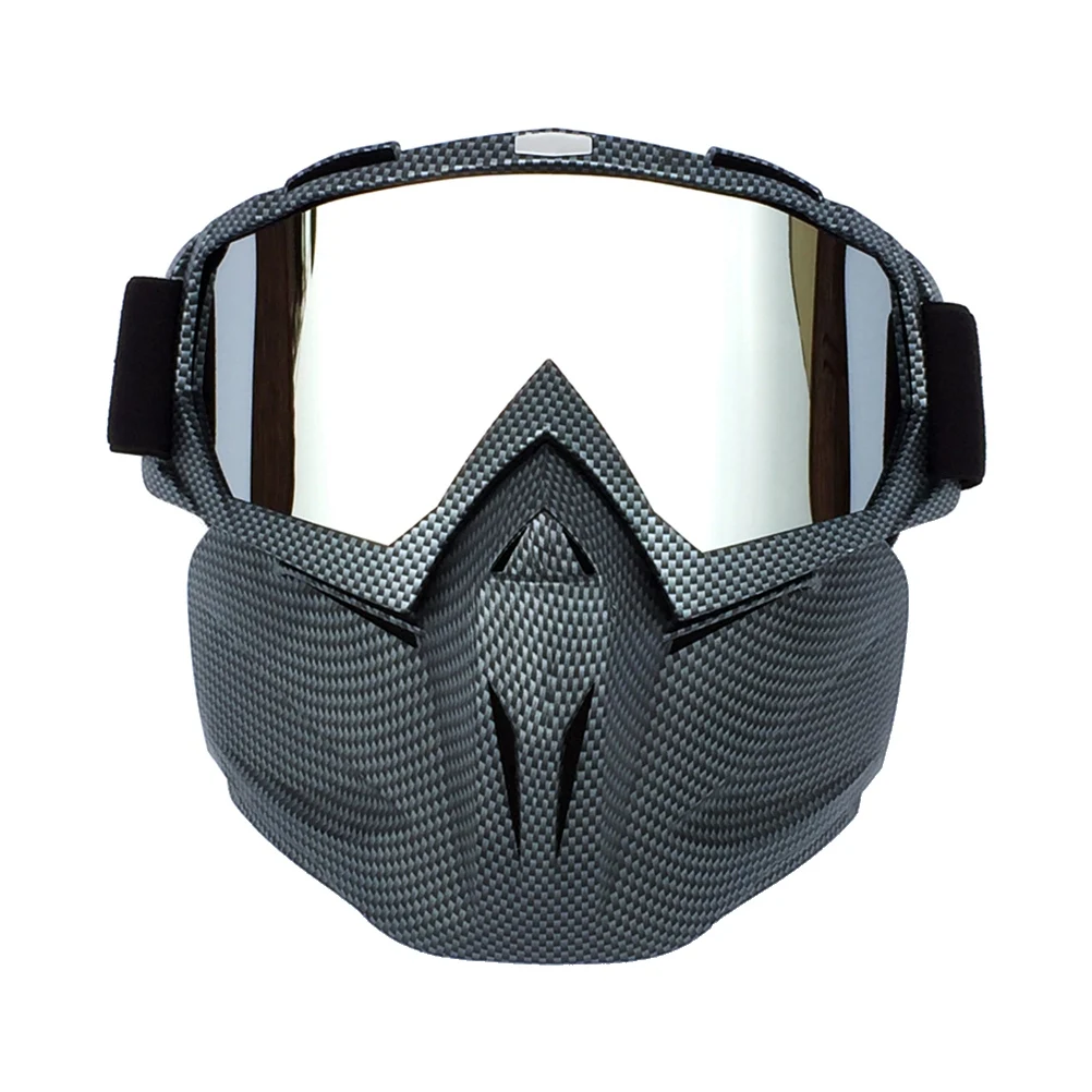 Motocross Goggles Full Face Motorcycle Mask Eyeswear Detachable Eye Glass Protection for Windproof Vintage Helmet Motorbike Gear |
