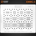 0,15 мм Amaoe трафарет для реболлинга и флеш-память EMMC EMCP UFS BGA162 BGA186 BGA254 BGA221 BGA153 BGA169 BGA нагревательный реболл, Оловянная сетка