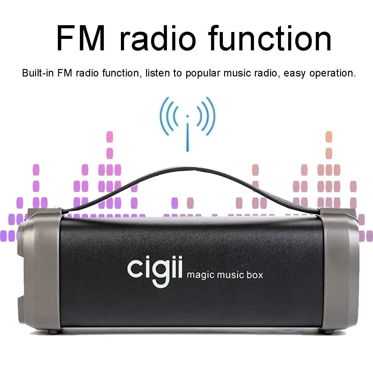 1500 мАч CIGII F52 беспроводной портативный Bluetooth динамик сабвуфер объемного шума шумоподавления наушники Вечерние
