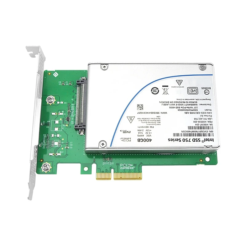 Novel NVMe адаптер PCIe к U.2 PCI E X4 однопортовому SSD высокоскоростной расширительный