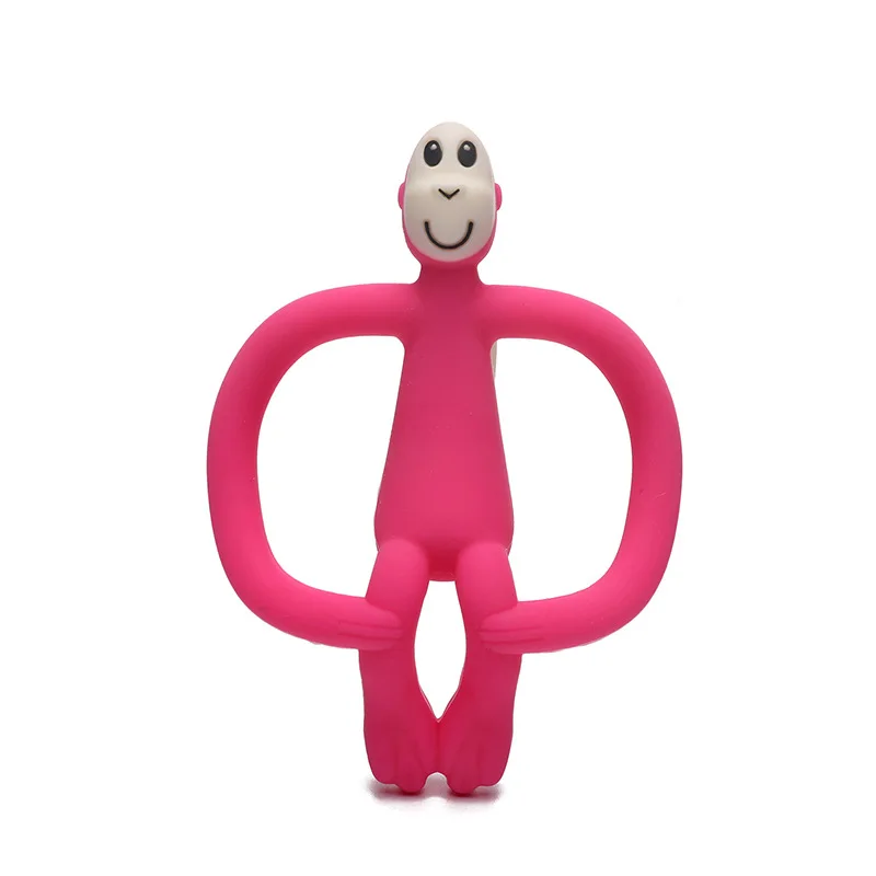 

Timpupa Soft Silicone Cartoon Monkey Toddler Molar Teeth Pain Tool Kids BPA Free Teether Educational Toy Baby Gift Baby