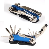 multifunctional 14 in 1 bicycle repair tool kit alloy steel maintenance tool set cross screwdriver chain cutter