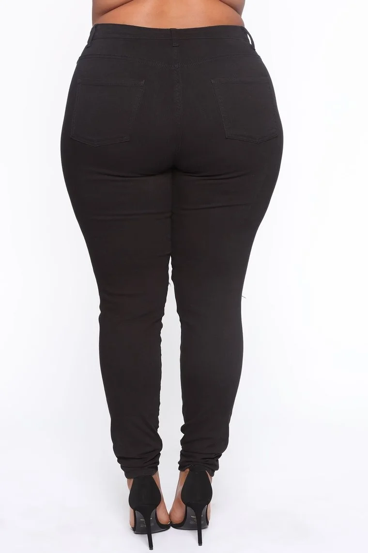 

Plus Size Jeans Plus Size Pants Female Plus Size Pants Elastic Waist