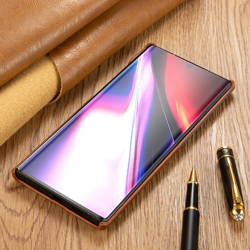 Чехол для телефона Samsung Galaxy Note 10 Plus чехол из искусственной кожи Классический