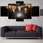 Скандинавский плакат для гостиной модульная рамка 5 шт. аниме Haikyu картина на стену искусство на холсте картины Современный стиль домашний декор