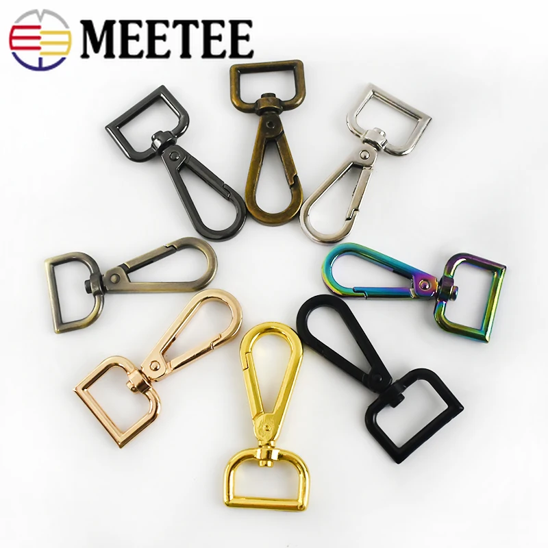 Металлические карабины Meetee для ремня аксессуары сделай сам поворотные зажимы