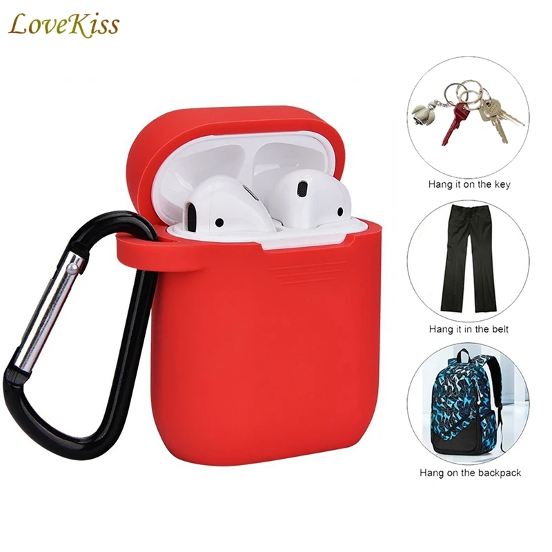 For Apple Airpods Case Cover Accessories Strap Soft Silicone Wireless Bluetooth Headphone Earphone Protector | Мобильные телефоны и