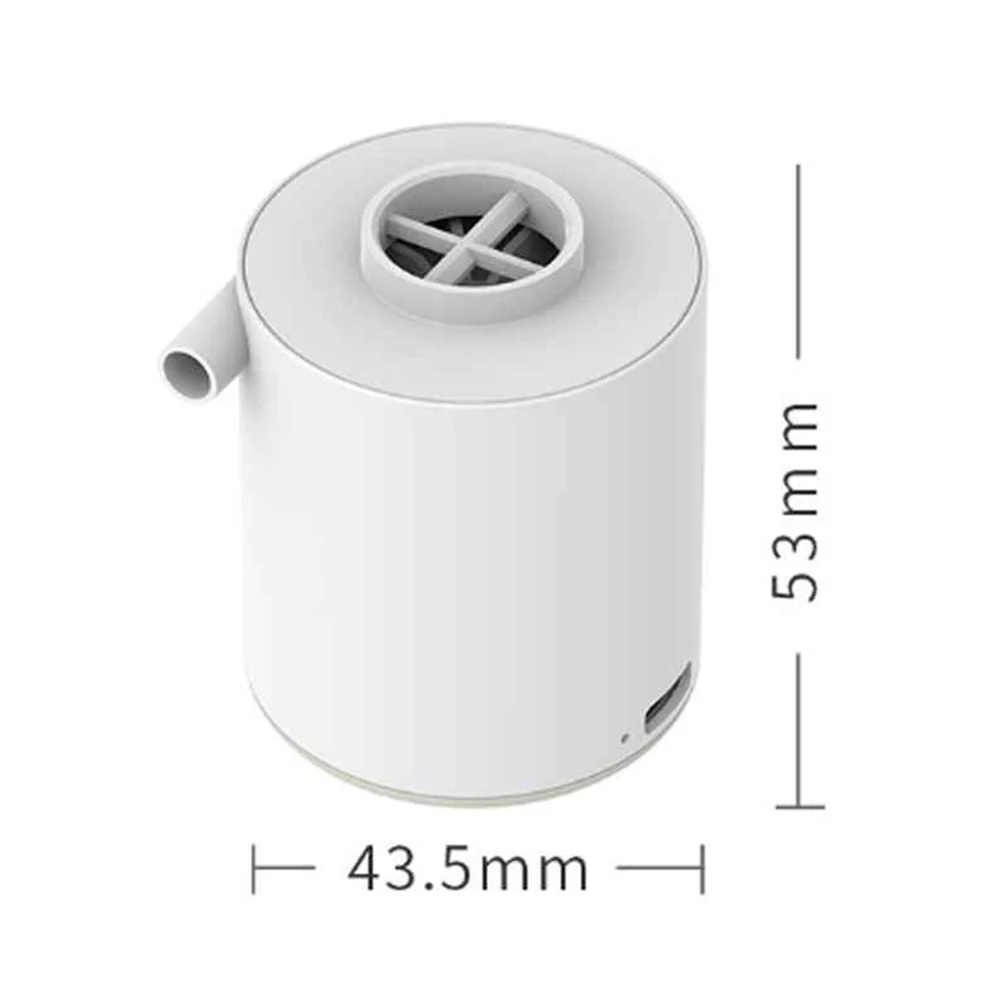 

3-in-1 Portable Mini Electric Inflate/Deflate Pump Ultralight USB Charging Multifunctional Outdoor Air Pump 3 Mode Camping Light