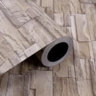 Самоклеящиеся обои из ПВХ, настенные Стикеры с кирпичным узором, водонепроницаемые, для ретро-наклейка, украшения гостиной