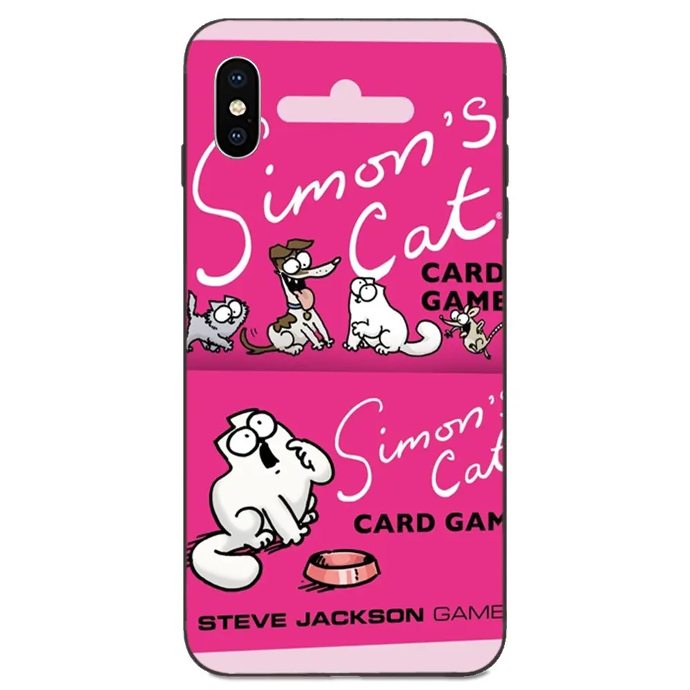 Милый Simons Cat Чехол для телефона чехол Xiaomi Redmi Note 3 3S 4 4A 4X5 5A 6 6A 7 7A K20 Plus Pro S2 Y2