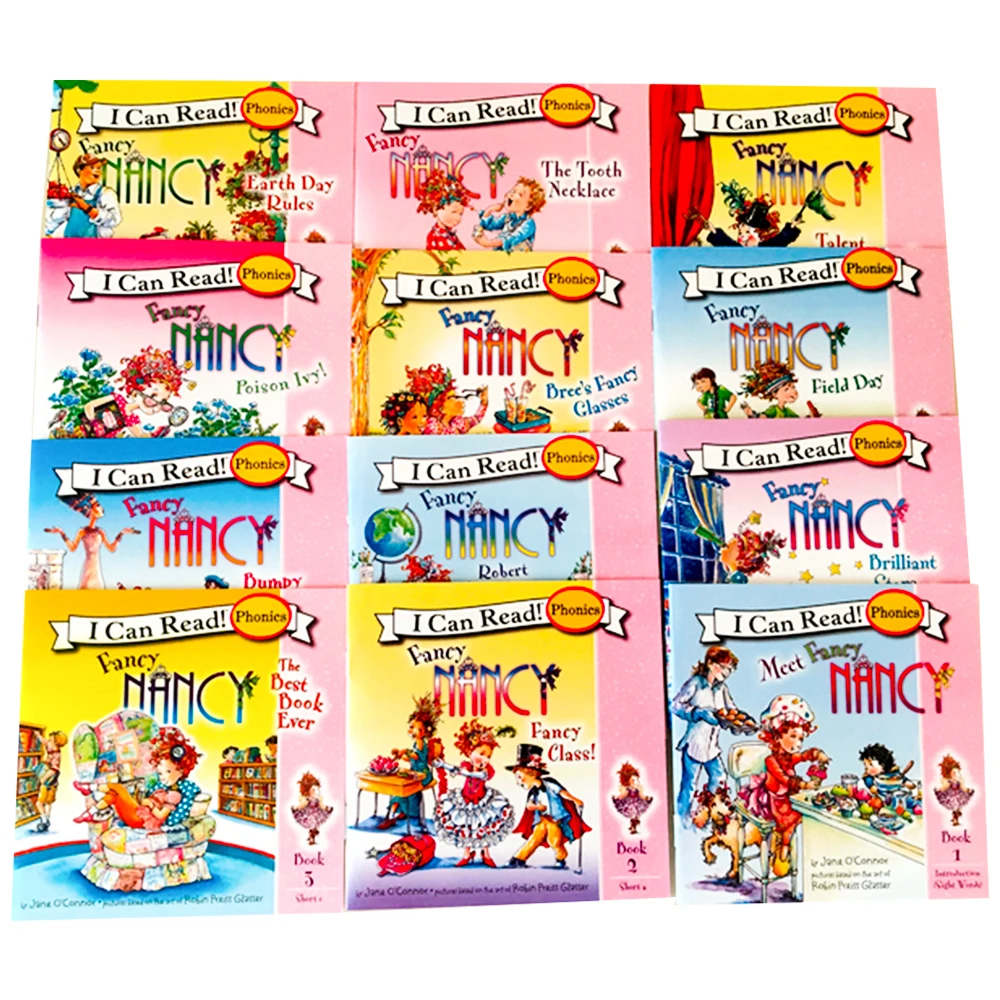 12 книг/набор я читаю видео на английском языке детские книги карманные обучающие