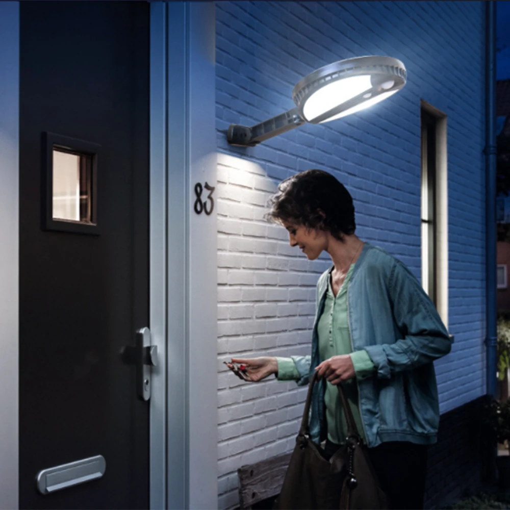 Уличный светильник с дистанционным управлением настенный ИК датчиком движения