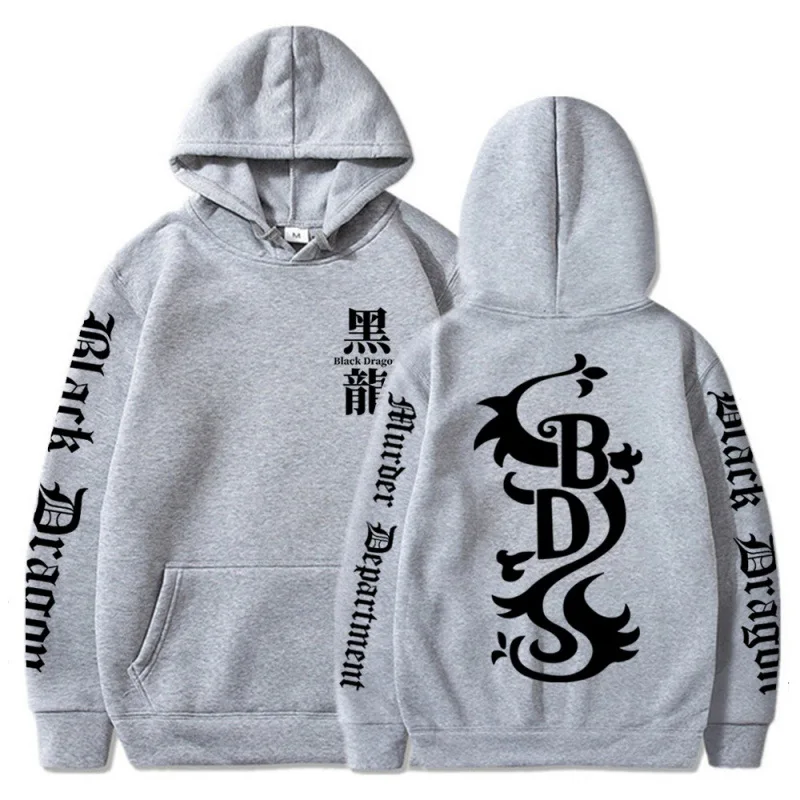 

Popular anime Tokyo Avengers plus fleece men's hooded pullover fashion loose sweater Harajuku street New Unisex sweatshir Tops