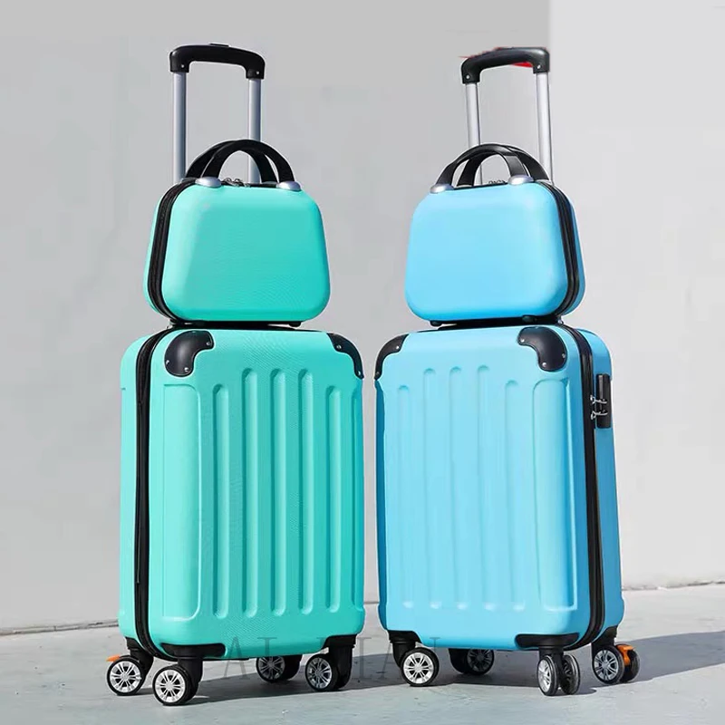 Rolling luggage set suitcases and travel bags with spinner wheels 20'' carry on cabin trolley luggage case big large capacity