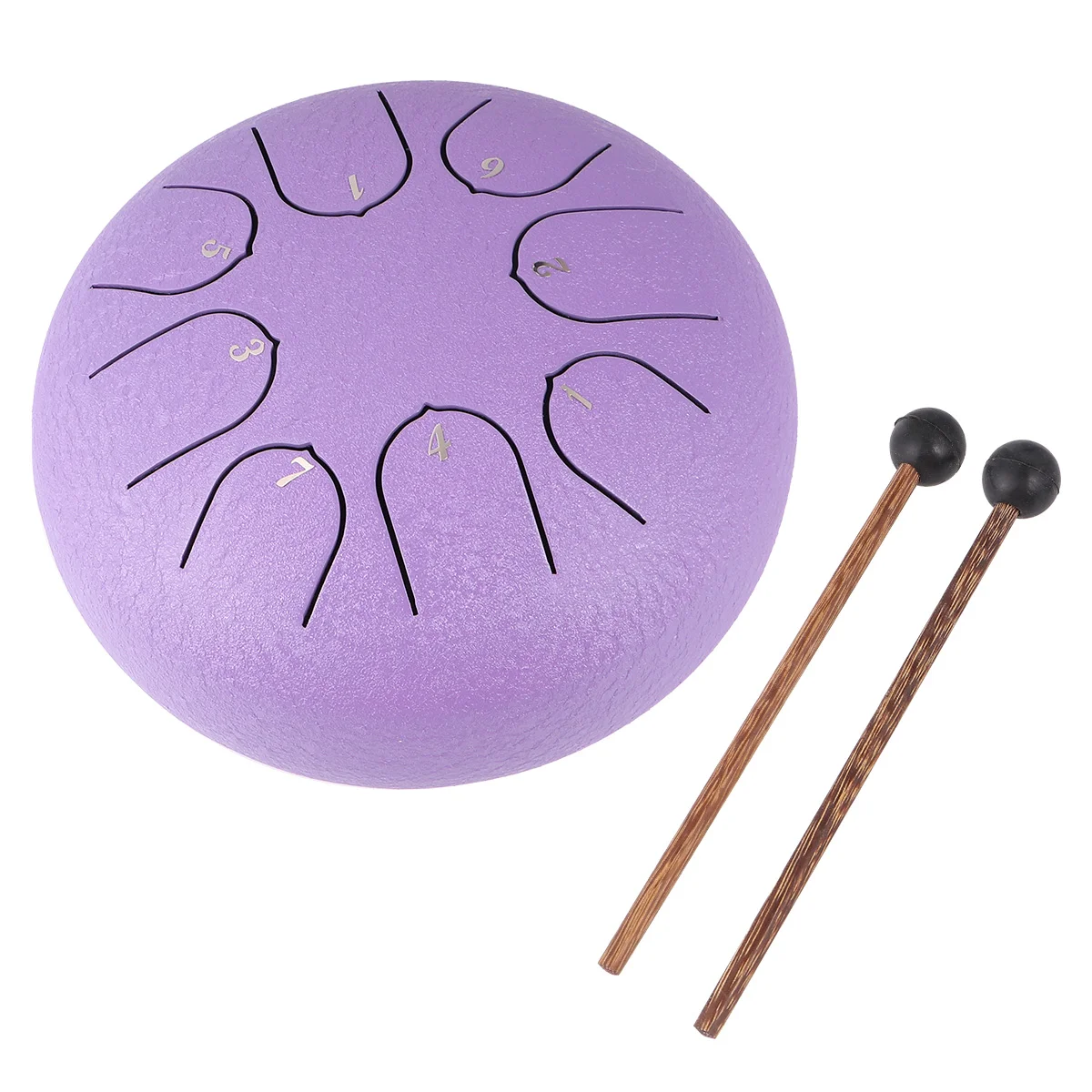 

1 шт., барабан Lotus со стальным языком, барабан hlру, ударный музыкальный инструмент с аксессуарами (фиолетовый)