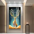 Лось картина с рисунком животных художественный плакат и принты настенные художественные картины для гостиной детской комнаты коридора декоративные кукро