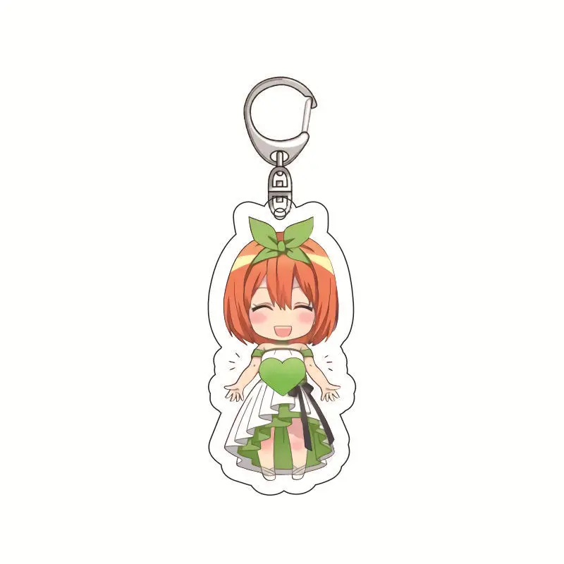 

Anime Cartoon KeychainThe Quintessential Quintuplets Acrylic Character Keyring Man Women Gift Cute Bag Car Accessories Charm Hot