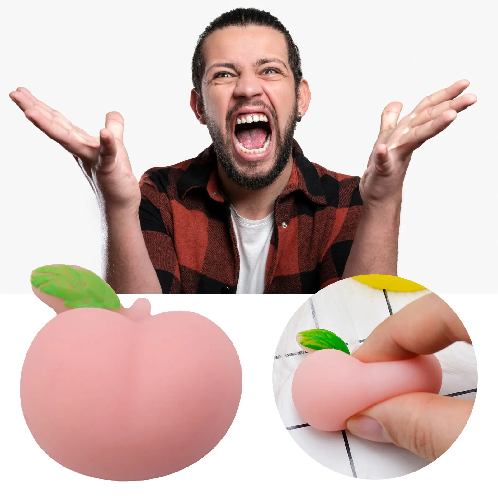 

New 10pcs/set Mini Peach Toy Soft Anxiety Relief Cute Novelty Stress Vent Tool Kids Squeeze Toys Adults Kids Favor Drop Shipping