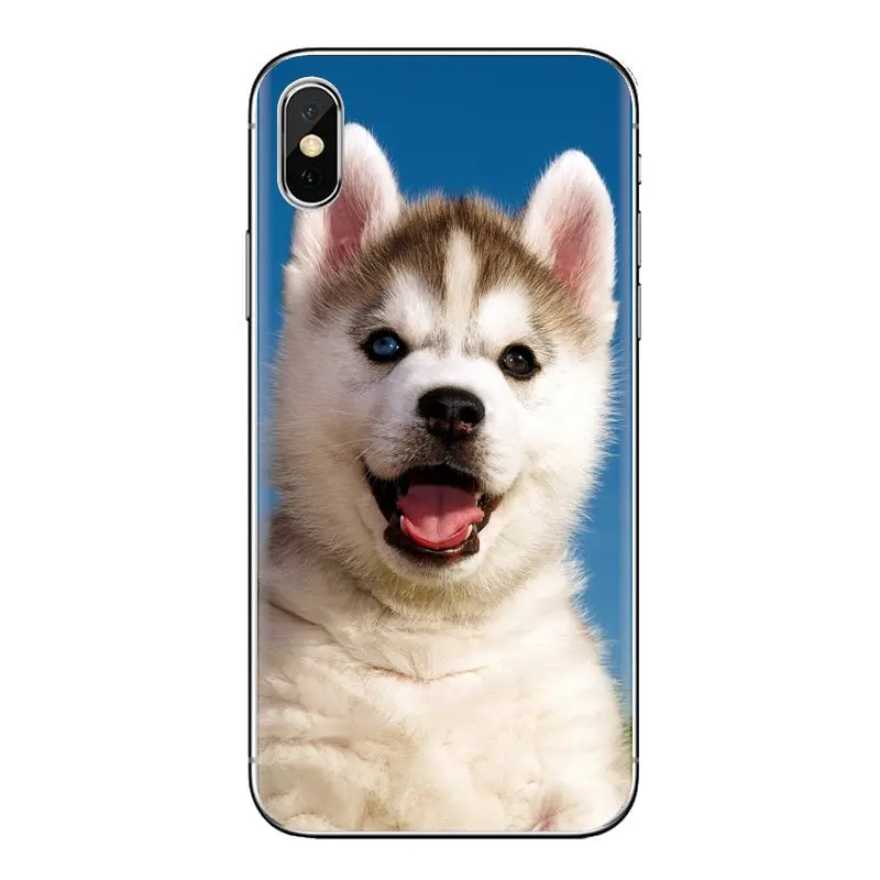 Чехол из ТПУ с изображением игрушечная Лайка щенков Сибирского собак для iPhone XS Max
