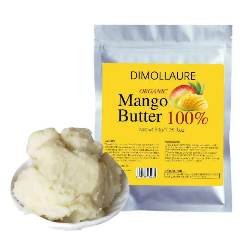 

Dimollaure Organic Mango Butter Raw Skin Care Face Products Cosmetics Handmade Soap Materials Base Oil