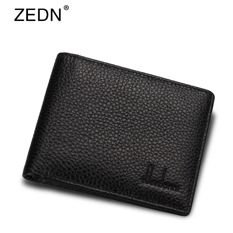 Тонкий мужской кошелек из воловьей кожи роскошные кошельки с карманом для монет