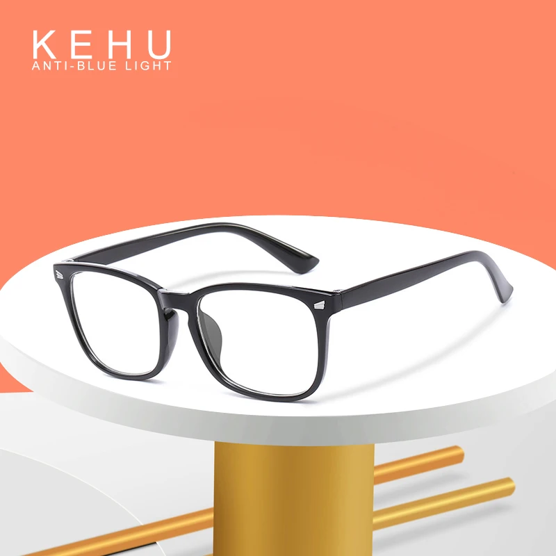 KEHU модные квадратные компьютерные и мобильные голубые световые блокирующие очки для женщин и мужчин сверхлегкие очки оправа для очков Анти-голубые легкие очки