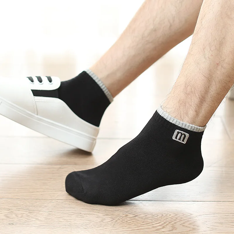 

Носки мужские сетчатые дышащие, Короткие повседневные, хлопковые спортивные, впитывающие пот, комплект до щиколотки, на лето