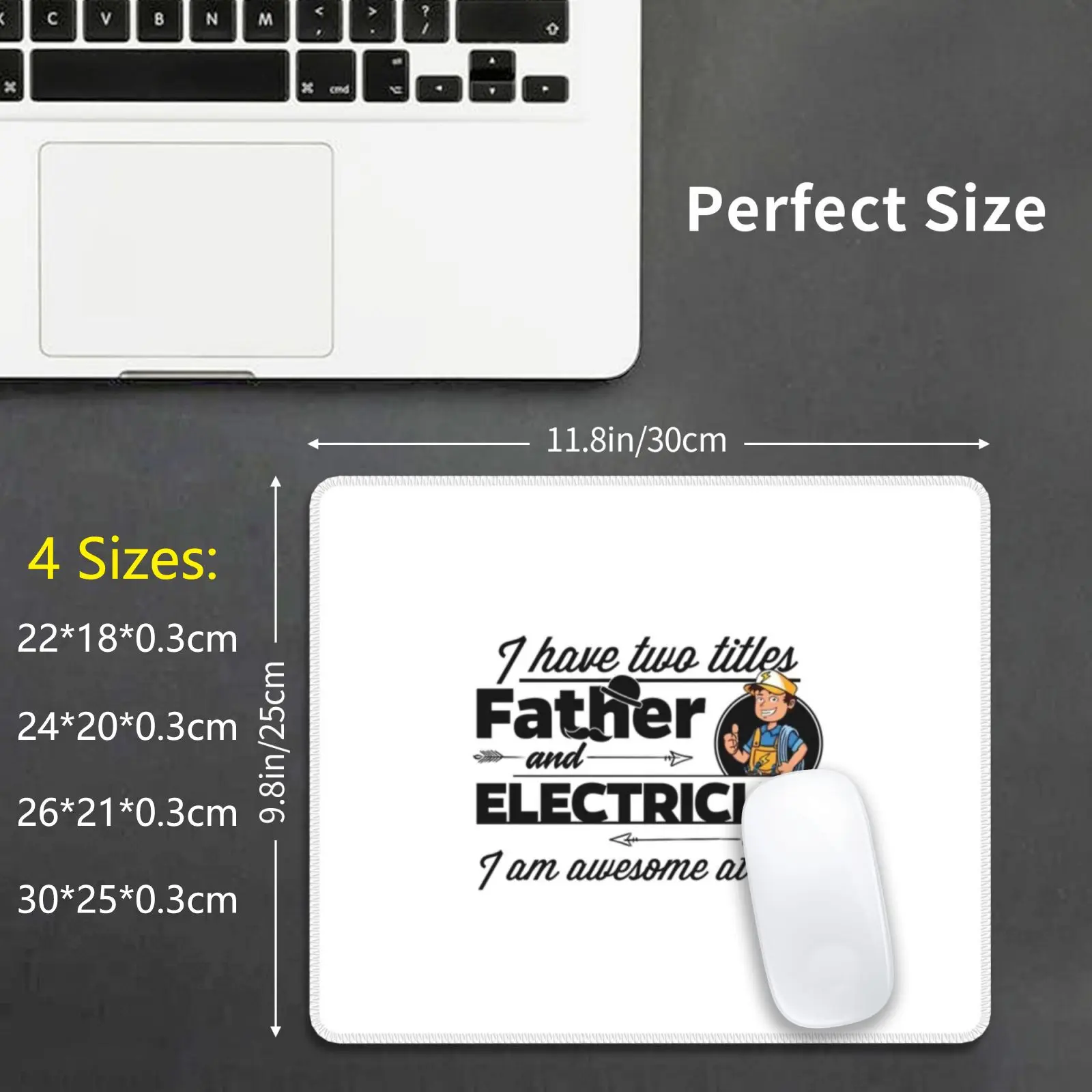 

Коврик для мыши Proud Electrician Elektriker-And Father Vater, подушка с принтом «сделай сам» D0010174b для работы электрика