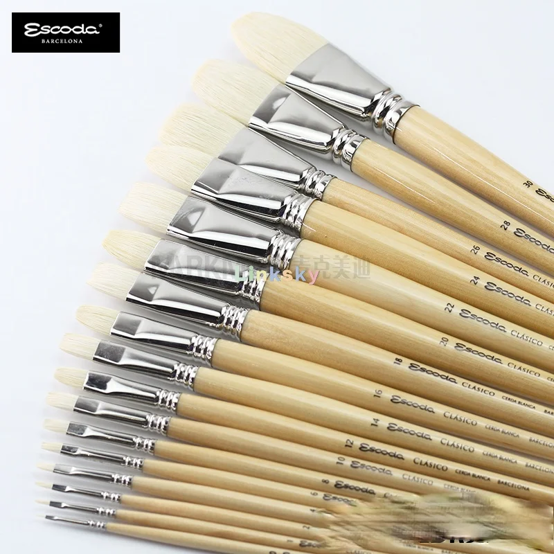 Эскода Ретро серии 4628 длинная кисть с ручкой для художника Чунцин щетина волосы