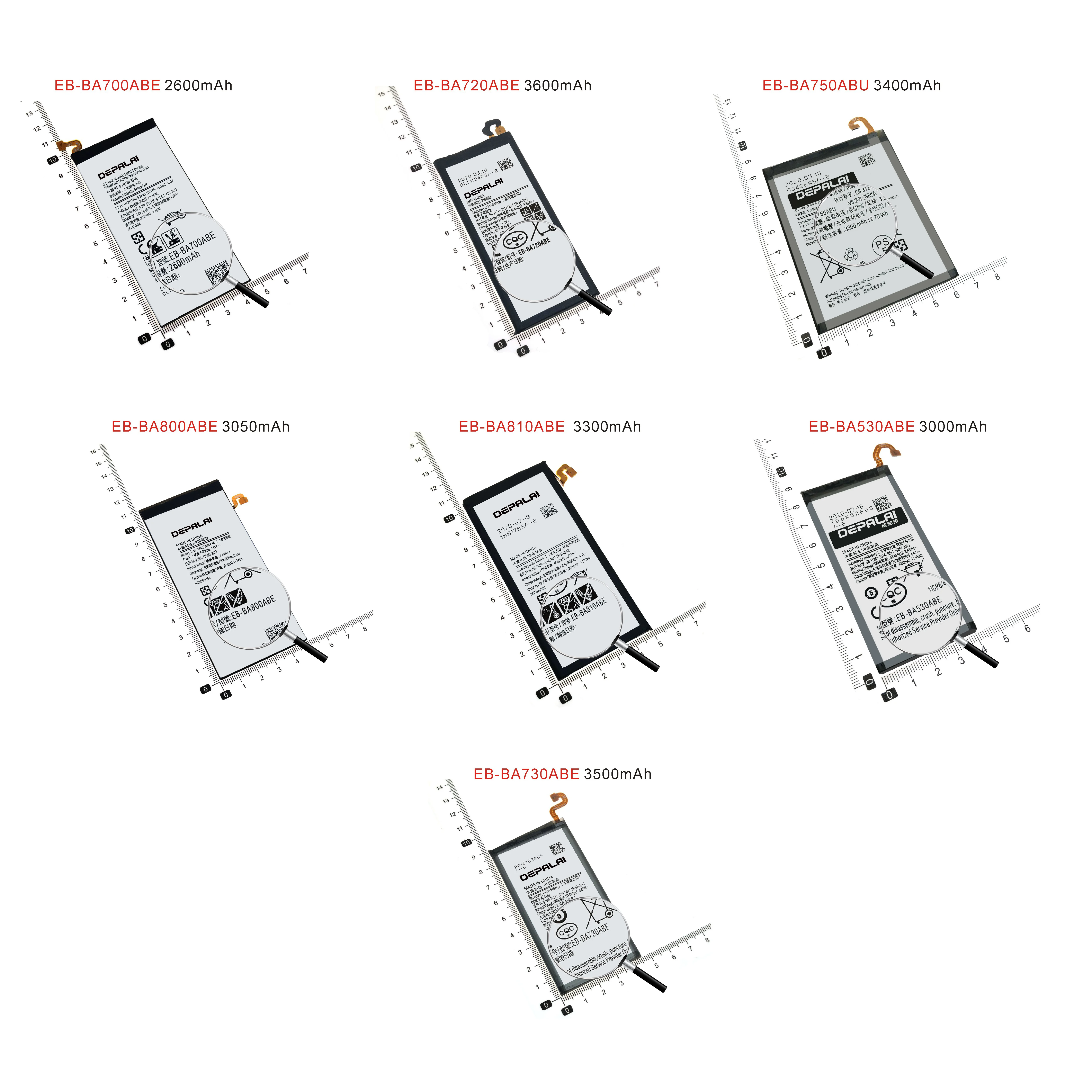 

EB-BA700ABE EB-BA720 EB-BA750ABU EB-BA800 EB-BA810 EB-BA530 EB-BA730 Battery For Samsung A7 A700F A720 A730 A8 A8000 A810 A8Plus