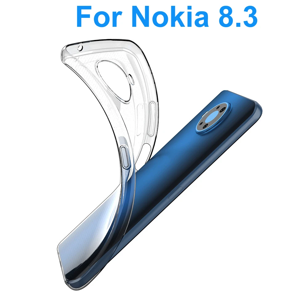 Силиконовый чехол для Nokia 8 3 5G Бампер Ультра-тонкий мягкий ТПУ задняя крышка