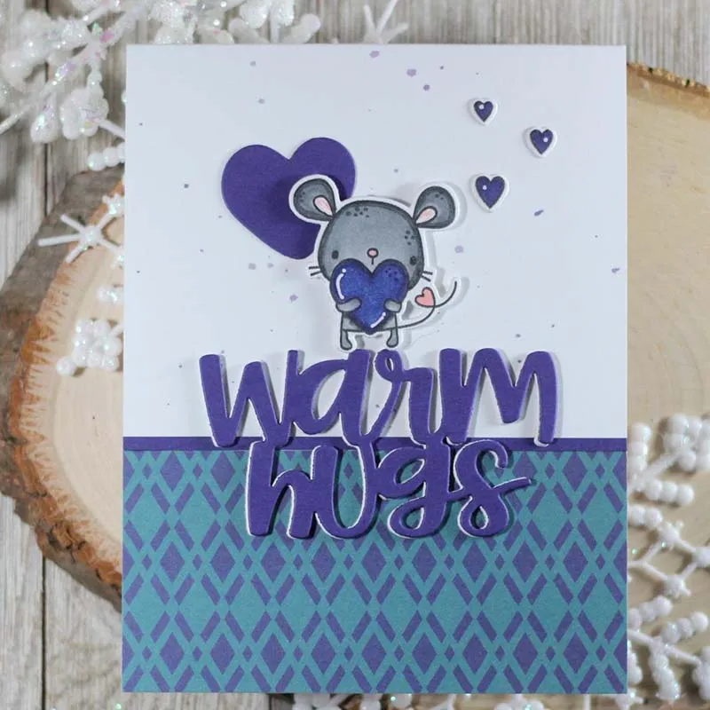 Теплые обнимающие буквы металлические штампы вырезанные формы для украшения