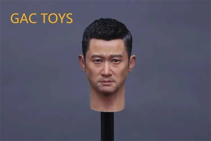 

Hot Sales Scale 1/6 Man Wu Jing Head Sculpture Asia China Tough Guy Wolf Warrior For Mostly 12inch Doll Soldiers Collectable