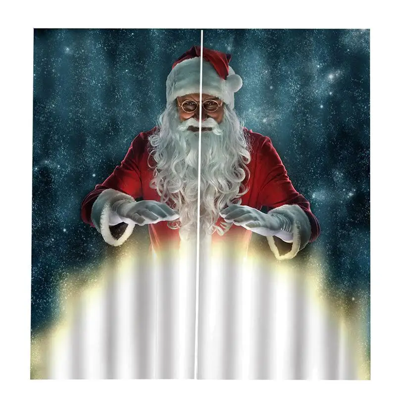 НОВАЯ РОЖДЕСТВЕНСКАЯ занавеска Рождественские Элементы из полиэстера для