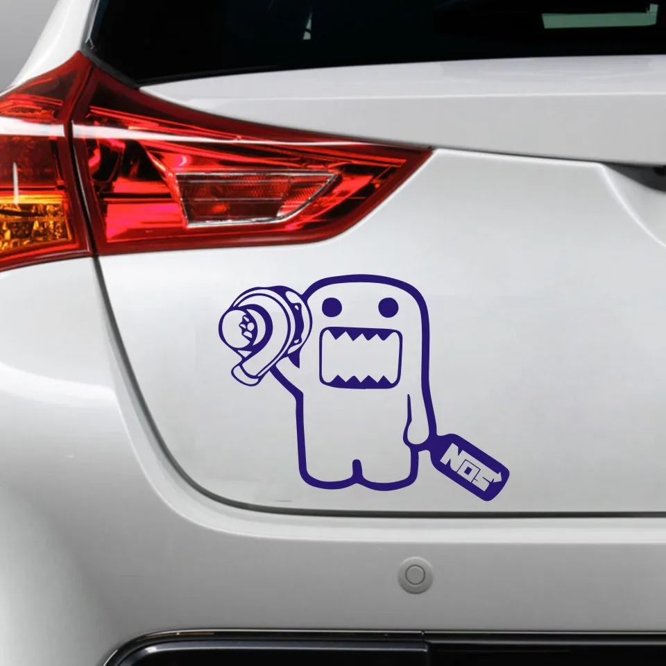 2pcs Car Stickers and Decals 3D JDM Domo Kun Auto Vinyl Sticker Reflective Window Decal Decoration Styling Accessories - купить по