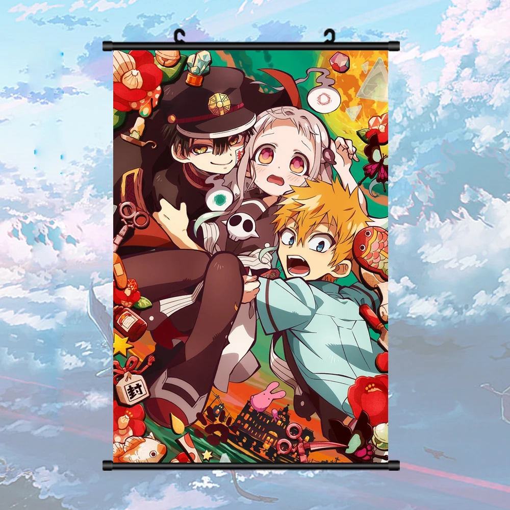 Anime Toilet-Bound Hanako-kun Jibaku Shounen Nene Yashiro Cosplay Wall Scroll Mural Poster Hanging Otaku Home Decor | Тематическая