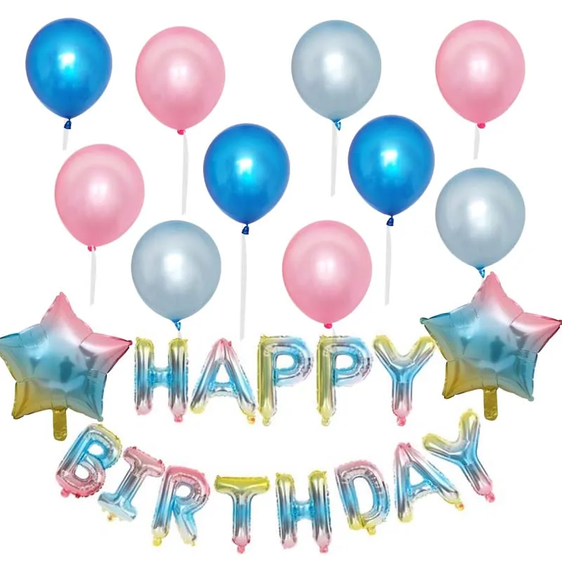 Набор из 8 предметов украшения для вечеринок на день рождения Золотая Роза набор