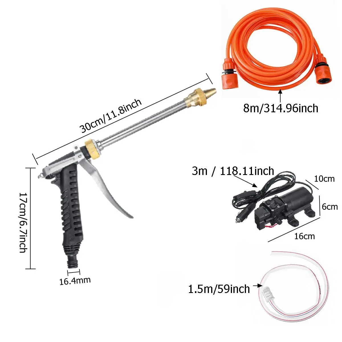 Скидка Мойка Автомобильная высокого давления, портативный распылитель и водяной насос, 12 В