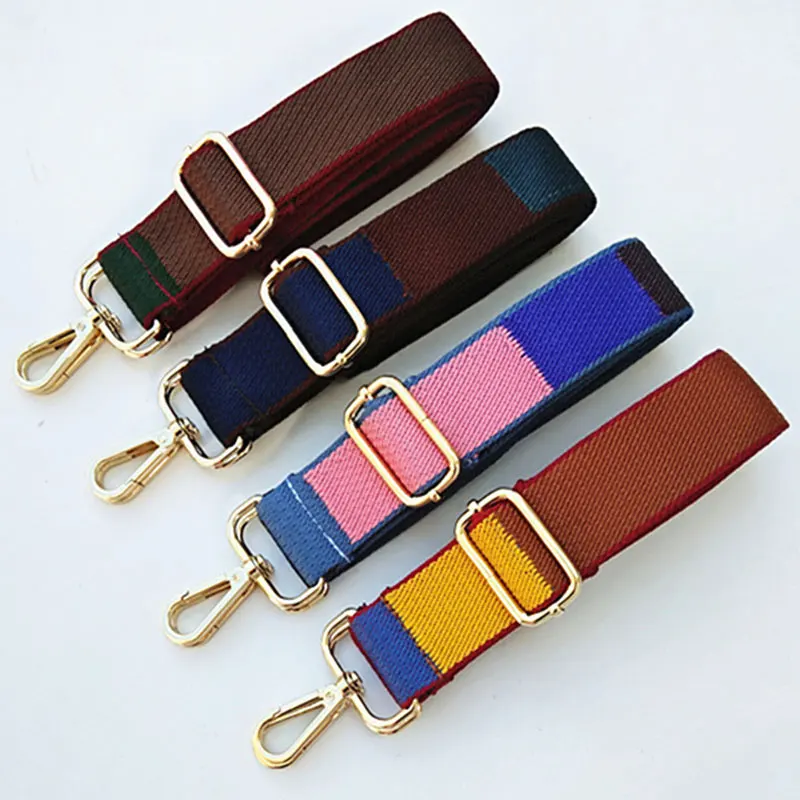 Женский Регулируемый Нейлоновый Ремешок в полоску длинный Сменный ремень с