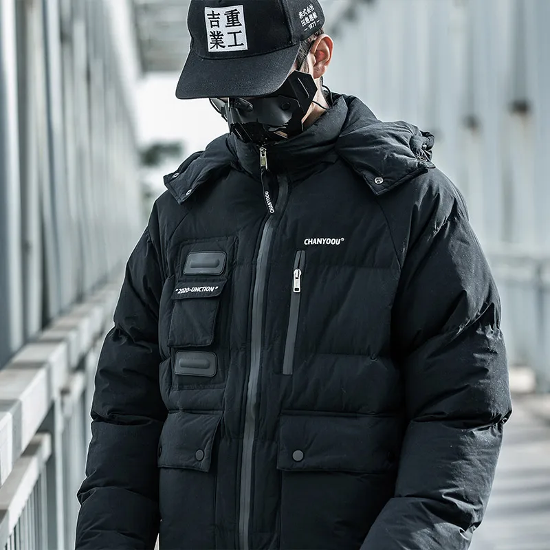 Новинка 2020 мужские парки уличная одежда стеганая куртка пальто толстая Карго