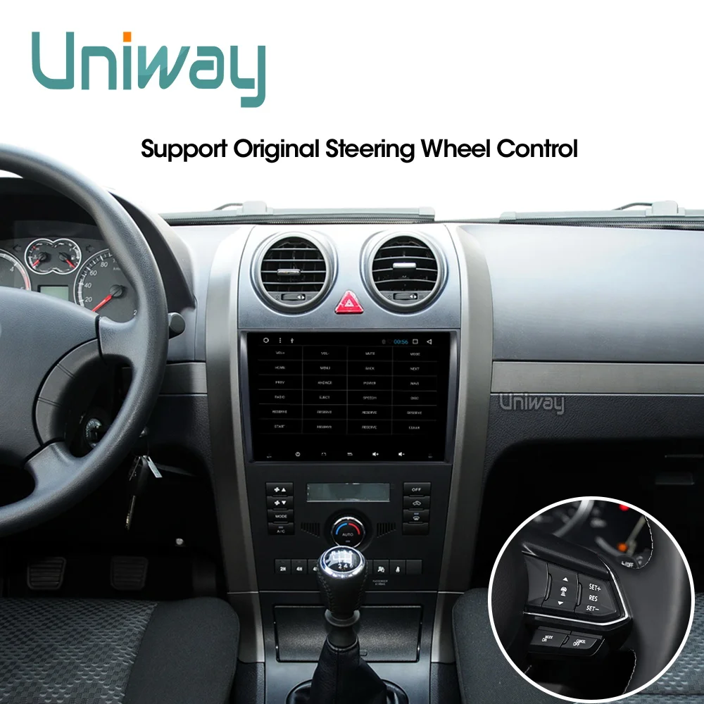 Автомагнитола Uniway AH59081 2 Гб + 32 ГБ android 8.1car dvd для Great Wall Haval H3 H5 навигация с