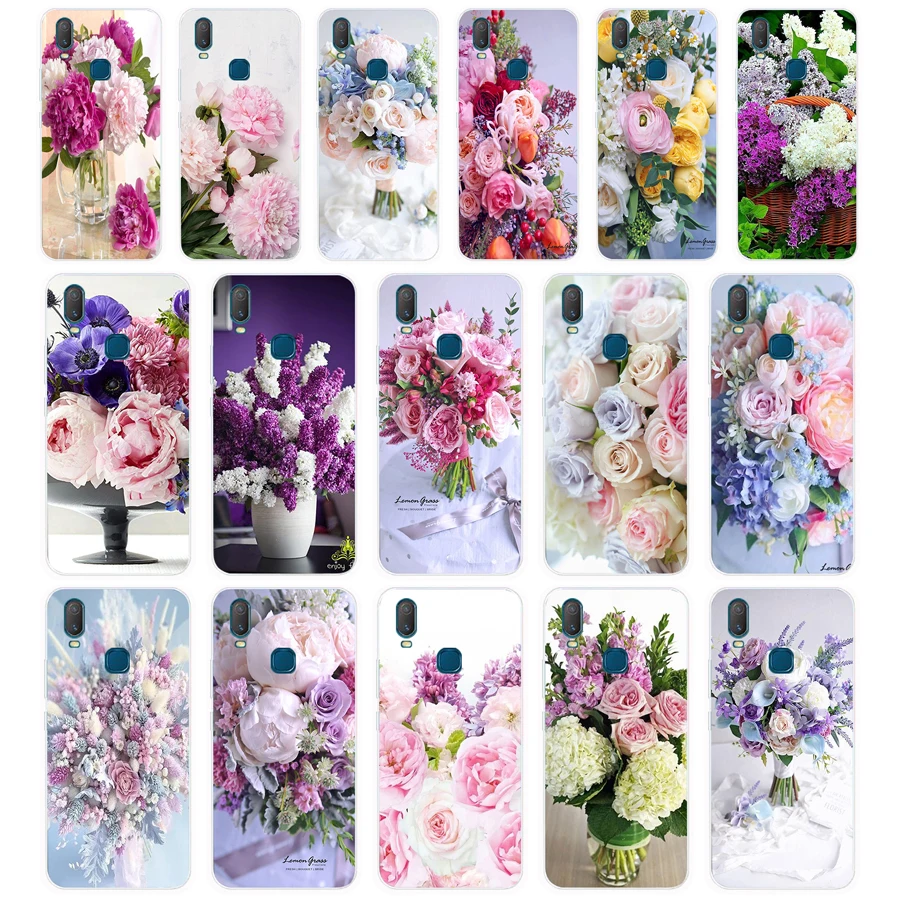 362 элегантный розовый цветок фиолетового пиона на ваза подарок чехол для