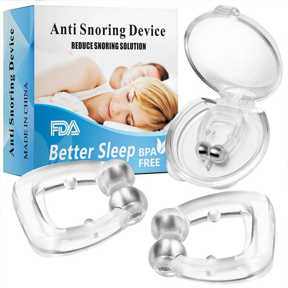 

4PC Magnetic Anti Snoring Nasal Dilator Stop Snore Nose Clip Device Easy Breathe Improve Sleeping For Men/Women Dropshipping