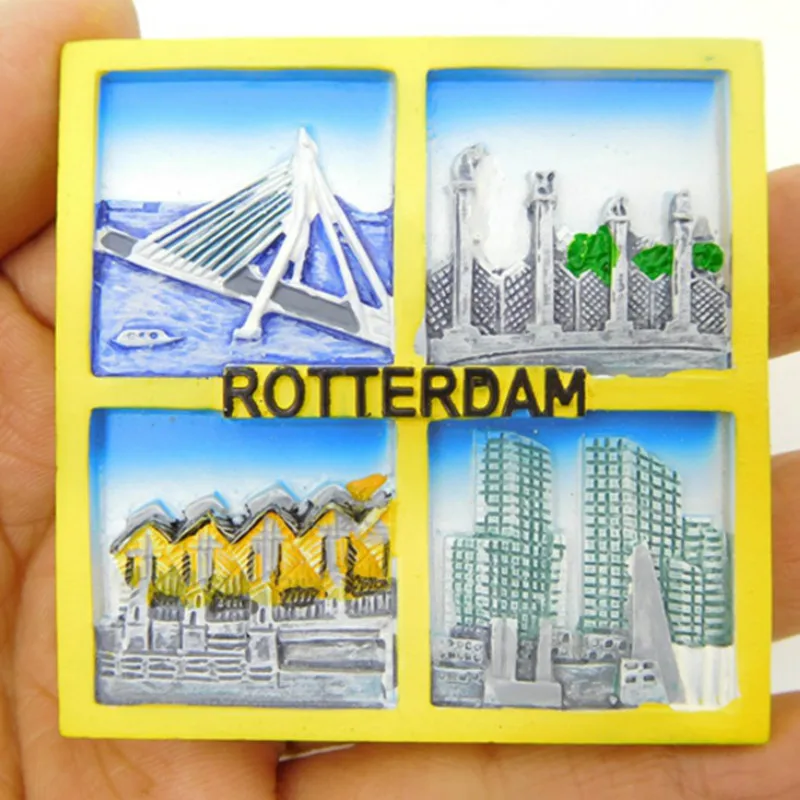 

Нидерланды модный мир Туризм памятный полимер магнит на холодильник креативный туристический пейзаж фотоколлекция