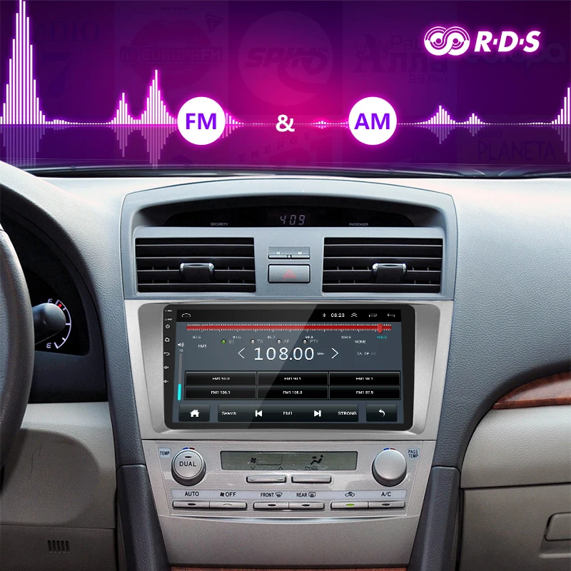 Jansite R9 9 &quotRDS автомобильное радио для Toyota Camry 2006 2011 Wifi Android 8 1 плеер с сенсорным