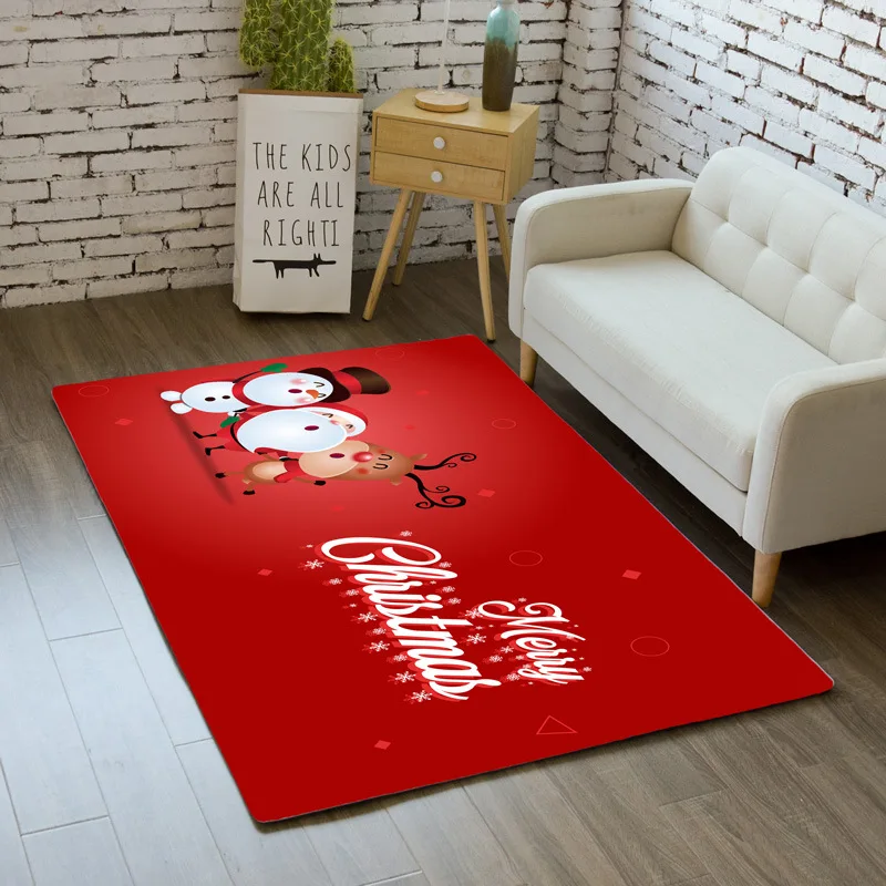 Рождественский Декор Спальня детский игровой коврик из мягкой фланели анти-slipe
