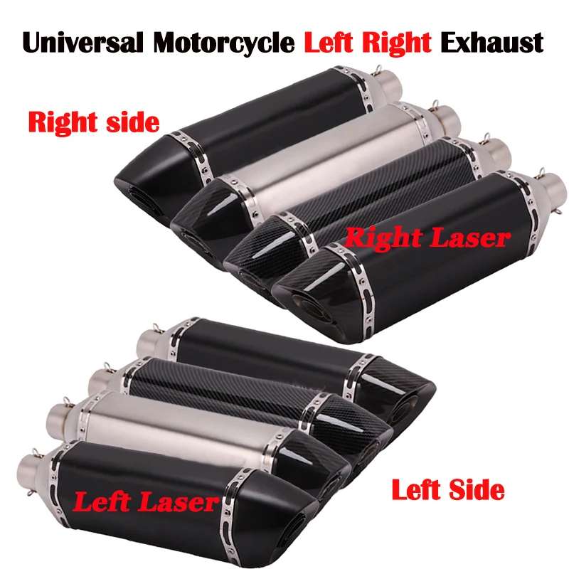 470mm Motorcycle AKGAP GP Exhaust Right Left Side xhaustMuffler Escape Moto For Nmax MSX NC750X CBR Z900 Z1000 R1 848 1098 RC390 |