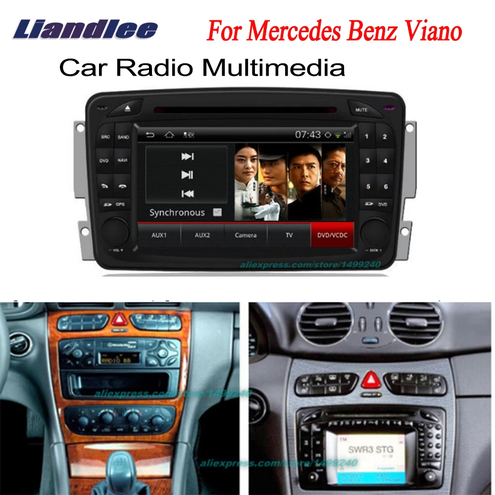 Для Mercedes Benz Viano 2004 2007 2Din автомобильный Android GPS навигация карты CD DVD Palyer Радио HD экран